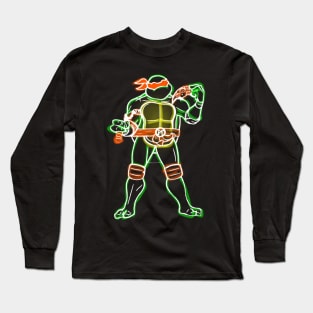 Mike Pizza Neon Fade Long Sleeve T-Shirt